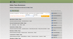 Desktop Screenshot of dallastexasbusinesses.com